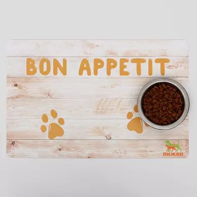 Коврик под миску нескользящий "Bon Appetit" 43х28 см