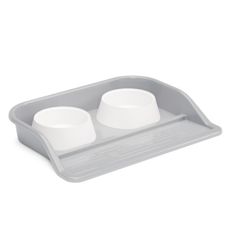 ALTA миска 0,3л двойная на подставке с бортиком для корма и воды 