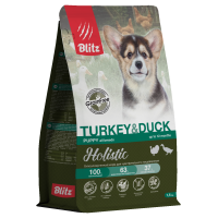 Holistic Puppy Turkey&Duck для щенков гипоаллергенный, 1,5 кг