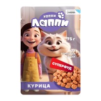 Пауч для взрослых кошек курица в соусе, 75гр.