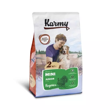 Сухой корм для щенков Karmy Mini Junior Индейка 2кг