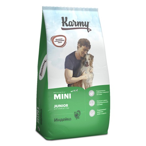 Сухой корм для собак Karmy Mini Junior Индейка 10кг