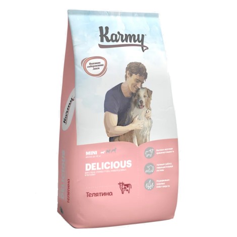 Сухой корм для собак  Karmy Delicious Mini Телятина 10кг