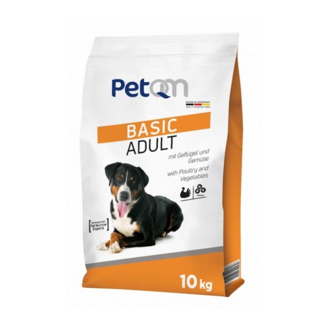 Сухой корм PetQM Basic Adult для взрослых собак с курицей и овощами 10кг