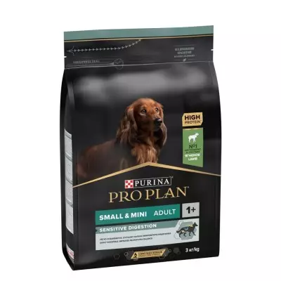 Pro Plan Sensitive Digestion сухой корм для взрослых собак мелких пород с чувствительным пищеварением - 3кг