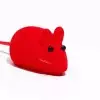 Игрушка Мышь бархатная, 6см, красная