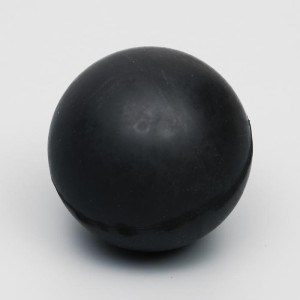 Игрушка "Цельнорезиновый мяч", 6,5 см, черный 