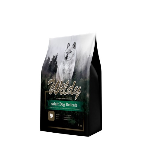 Wildy Dog Delicate сухой корм с индейкой для собак с чувствительным пищеварением 1кг