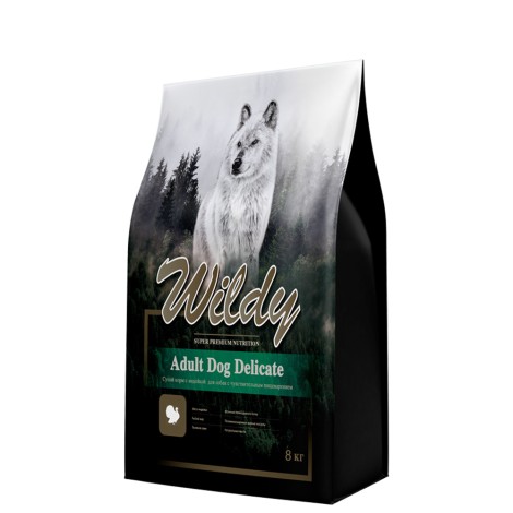 Wildy Dog Delicate сухой корм с индейкой для собак с чувствительным пищеварением 8кг
